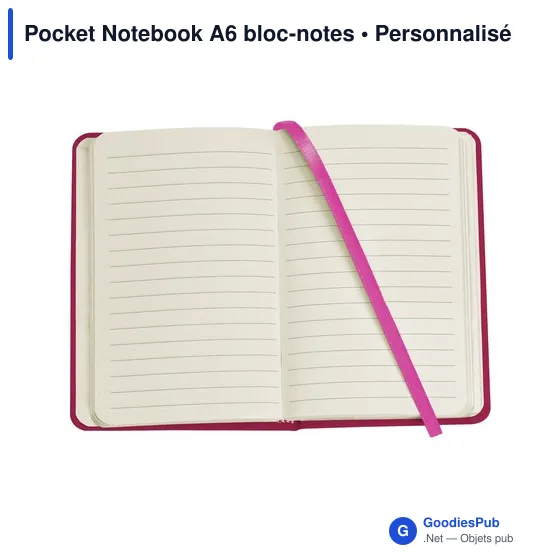 Bloc-notes A6 personnalisable avec logo - Pocket Notebook - Image 5