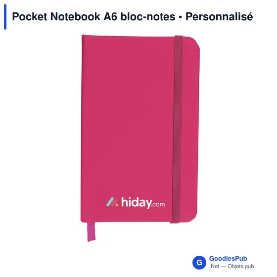 Bloc-notes A6 personnalisable avec logo - Pocket Notebook - Image 6