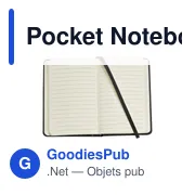 Bloc-notes A6 personnalisable avec logo - Pocket Notebook - Miniature 7
