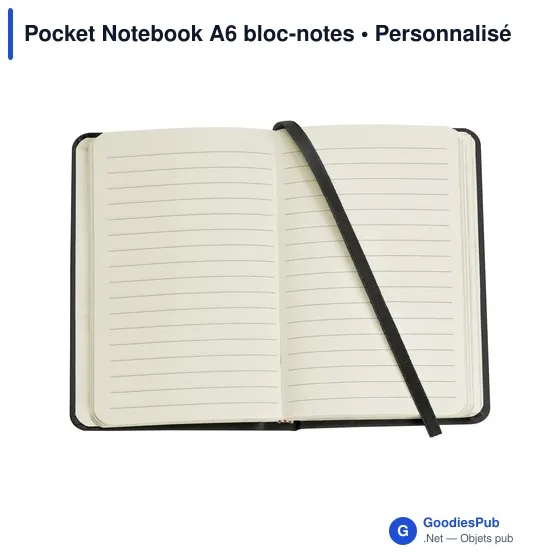 Bloc-notes A6 personnalisable avec logo - Pocket Notebook - Image 7