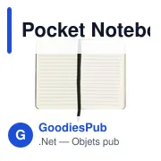 Bloc-notes A6 personnalisable avec logo - Pocket Notebook - Miniature 8