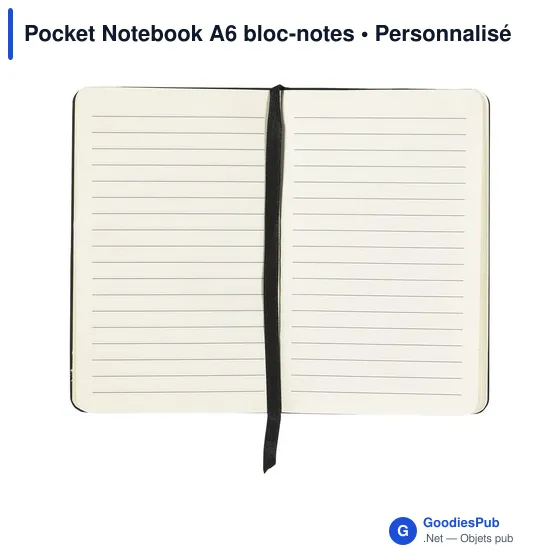 Bloc-notes A6 personnalisable avec logo - Pocket Notebook - Image 8