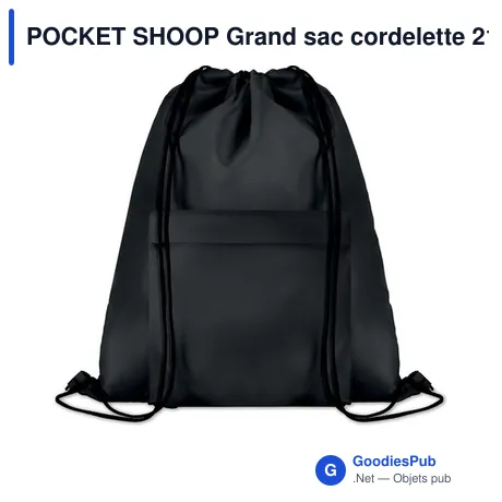 POCKET SHOOP Grand sac cordelette 210D