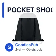 POCKET SHOOP Grand sac cordelette 210D - Miniature 2