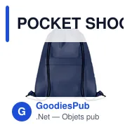 POCKET SHOOP Grand sac cordelette 210D - Miniature 4