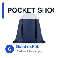 POCKET SHOOP Grand sac cordelette 210D - Miniature 5