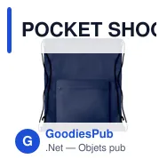 POCKET SHOOP Grand sac cordelette 210D - Miniature 6