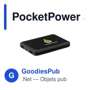 Chargeur PocketPower 5000 personnalisable avec logo - Miniature 1