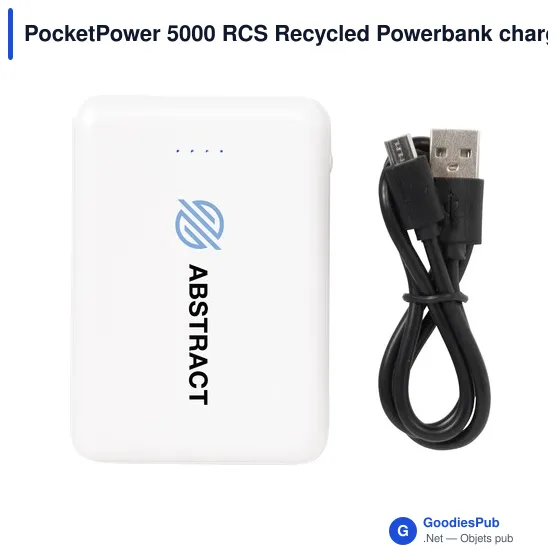 Chargeur PocketPower 5000 personnalisable avec logo - Image 11