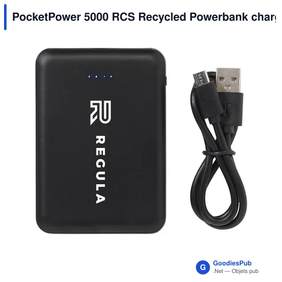 Chargeur PocketPower 5000 personnalisable avec logo - Image 5