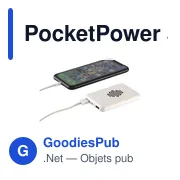 Chargeur PocketPower 5000 personnalisable avec logo - Miniature 6