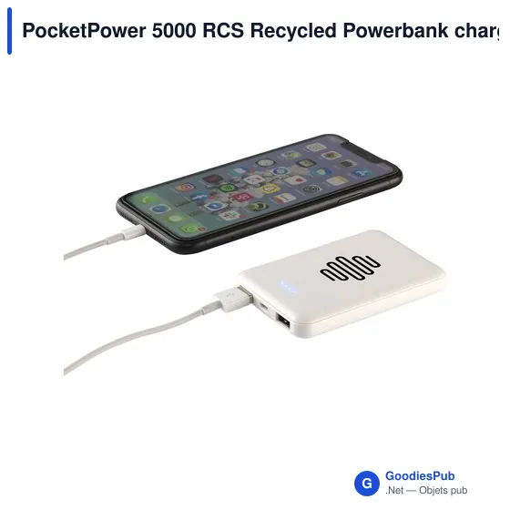 Chargeur PocketPower 5000 personnalisable avec logo - Image 6