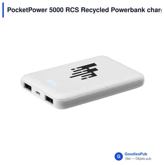 Chargeur PocketPower 5000 personnalisable avec logo - Image 10