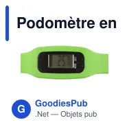 Podomètre en silicone personnalisable avec logo - Tahir - Miniature 6