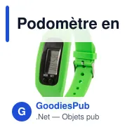 Podomètre en silicone personnalisable avec logo - Tahir - Miniature 9