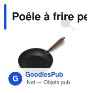 Poêle à frire personnalisable en fer forgé avec logo - Orrefors Jernverk BlackSmith - Miniature 1