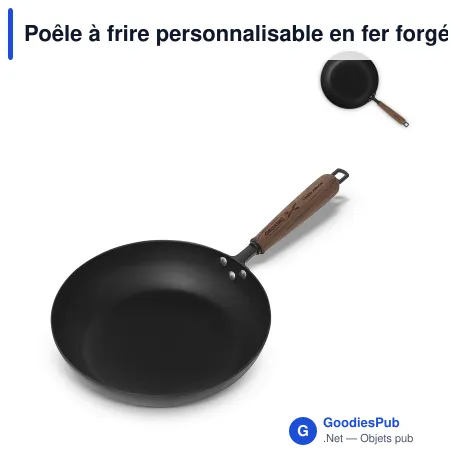 Poêle à frire personnalisable en fer forgé avec logo - Orrefors Jernverk BlackSmith