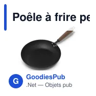 Poêle à frire personnalisable en fer forgé avec logo - Orrefors Jernverk BlackSmith - Miniature 2