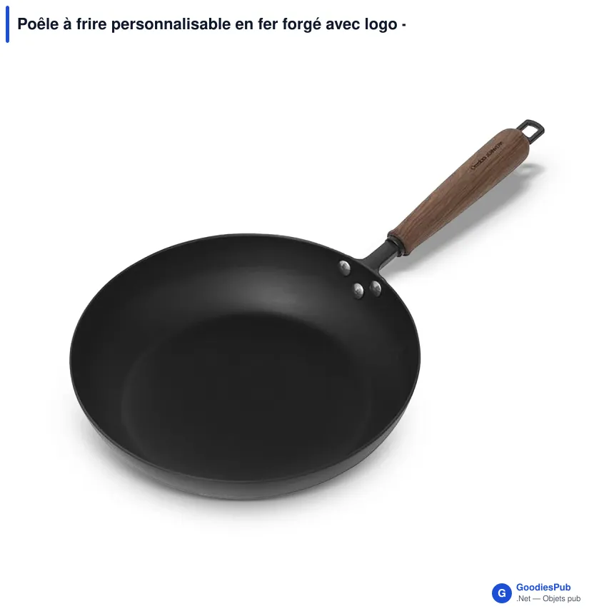 Poêle à frire personnalisable en fer forgé avec logo - Orrefors Jernverk BlackSmith - Image 2