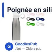 Poignée en silicone pour bouteille pour cadeau d'entreprise - Swing - Miniature 1