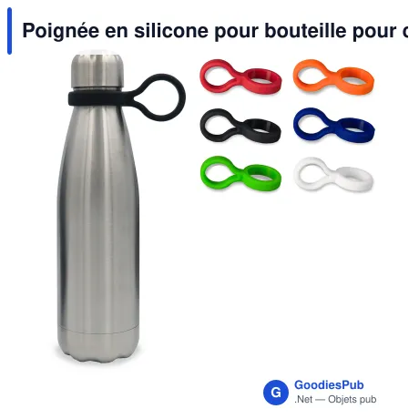 Poignée en silicone pour bouteille pour cadeau d'entreprise - Swing
