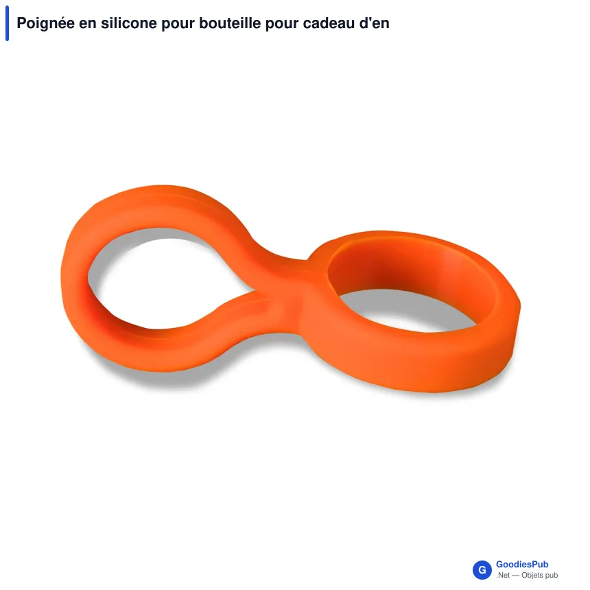 Poignée en silicone pour bouteille pour cadeau d'entreprise - Swing - Image 3