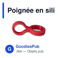 Poignée en silicone pour bouteille pour cadeau d'entreprise - Swing - Miniature 4