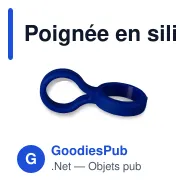 Poignée en silicone pour bouteille pour cadeau d'entreprise - Swing - Miniature 6