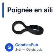 Poignée en silicone pour bouteille pour cadeau d'entreprise - Swing - Miniature 7