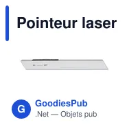 Pointeur laser personnalisable Manon avec logo pour présentations - Miniature 11