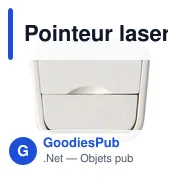 Pointeur laser personnalisable Manon avec logo pour présentations - Miniature 4