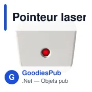 Pointeur laser personnalisable Manon avec logo pour présentations - Miniature 5