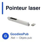 Pointeur laser personnalisable Manon avec logo pour présentations - Miniature 6