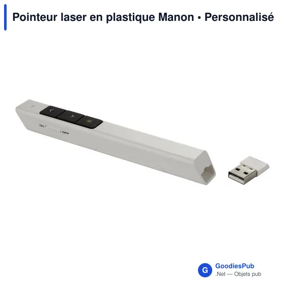 Pointeur laser personnalisable Manon avec logo pour présentations - Image 6