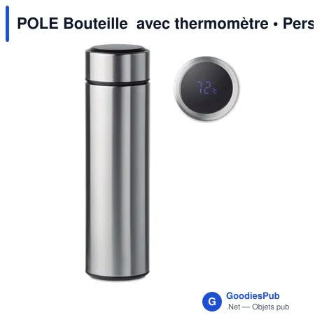 POLE Bouteille avec thermomètre