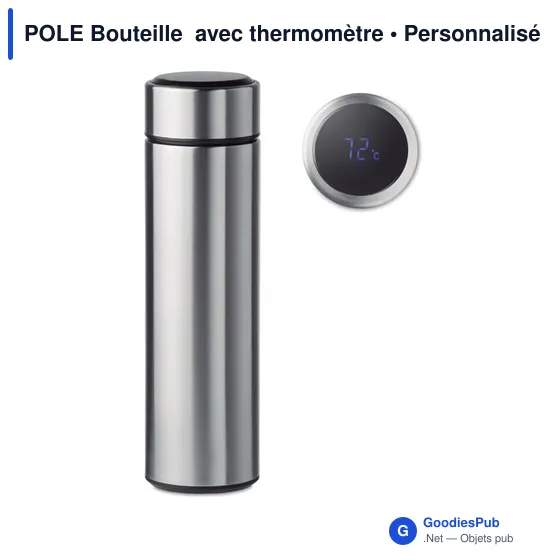 POLE Bouteille avec thermomètre - Image 1