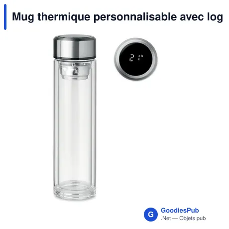 Mug thermique personnalisable avec logo - Bouteille isotherme