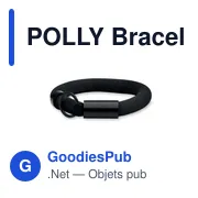 POLLY Bracelet porte-clést flottant - Miniature 1