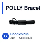 POLLY Bracelet porte-clést flottant - Miniature 2