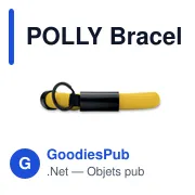 POLLY Bracelet porte-clést flottant - Miniature 5