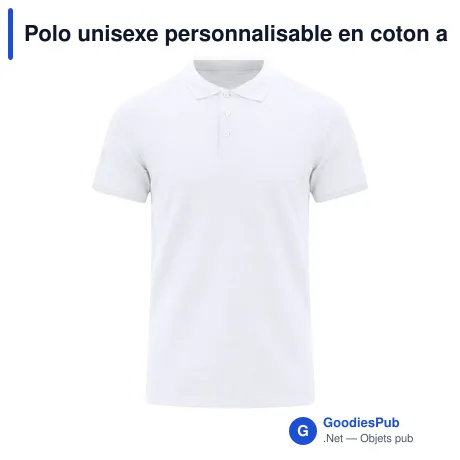 Polo unisexe personnalisable en coton avec logo - Chaplin