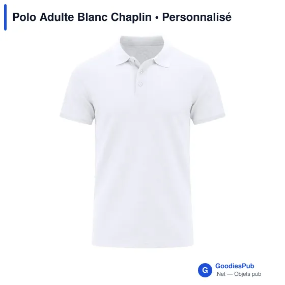 Polo unisexe personnalisable en coton avec logo - Chaplin - Image 11