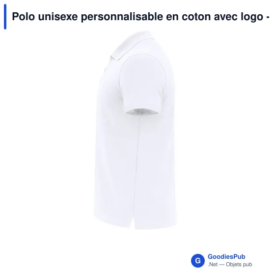 Polo unisexe personnalisable en coton avec logo - Chaplin - Image 5