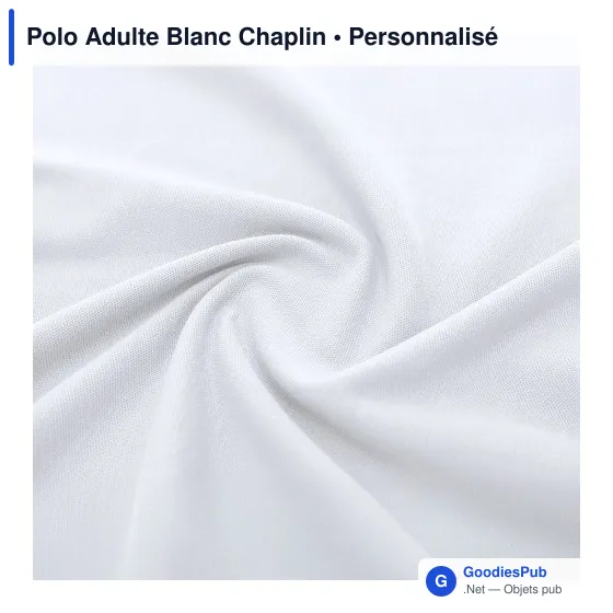 Polo unisexe personnalisable en coton avec logo - Chaplin - Image 6
