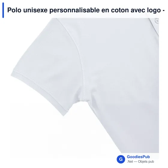 Polo unisexe personnalisable en coton avec logo - Chaplin - Image 7