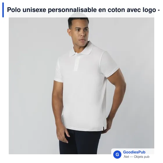 Polo unisexe personnalisable en coton avec logo - Chaplin - Image 10