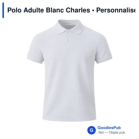 Polo Adulte Blanc Charles