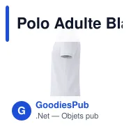 Polo Adulte Blanc Charles - Miniature 3