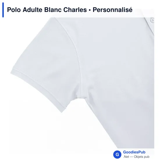 Polo Adulte Blanc Charles - Image 6