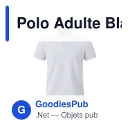 Polo Adulte Blanc Charles - Miniature 7